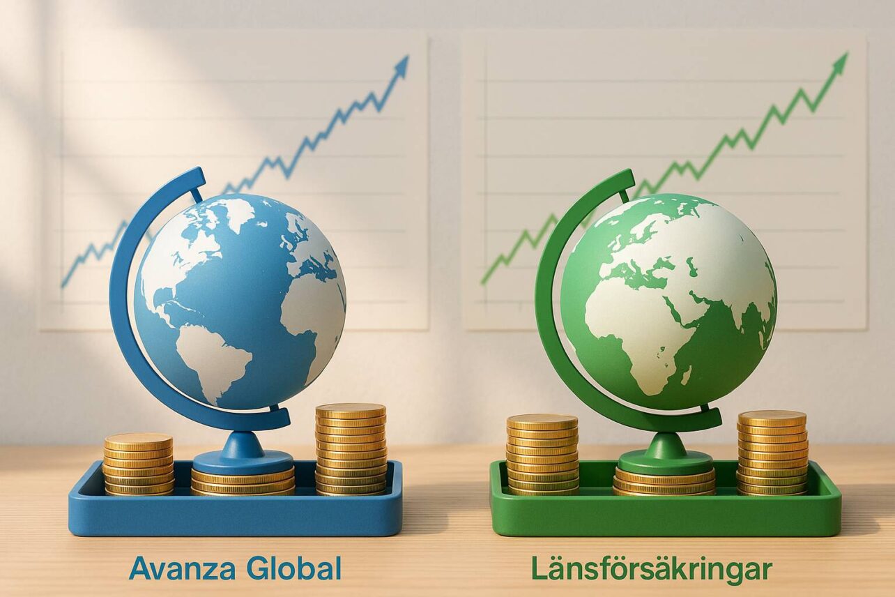 Jämför Avanza Global och Länsförsäkringar Global Index - avgifter, avkastning, hållbarhet och innehav. Vilken globalfond passar dig bäst 2025?