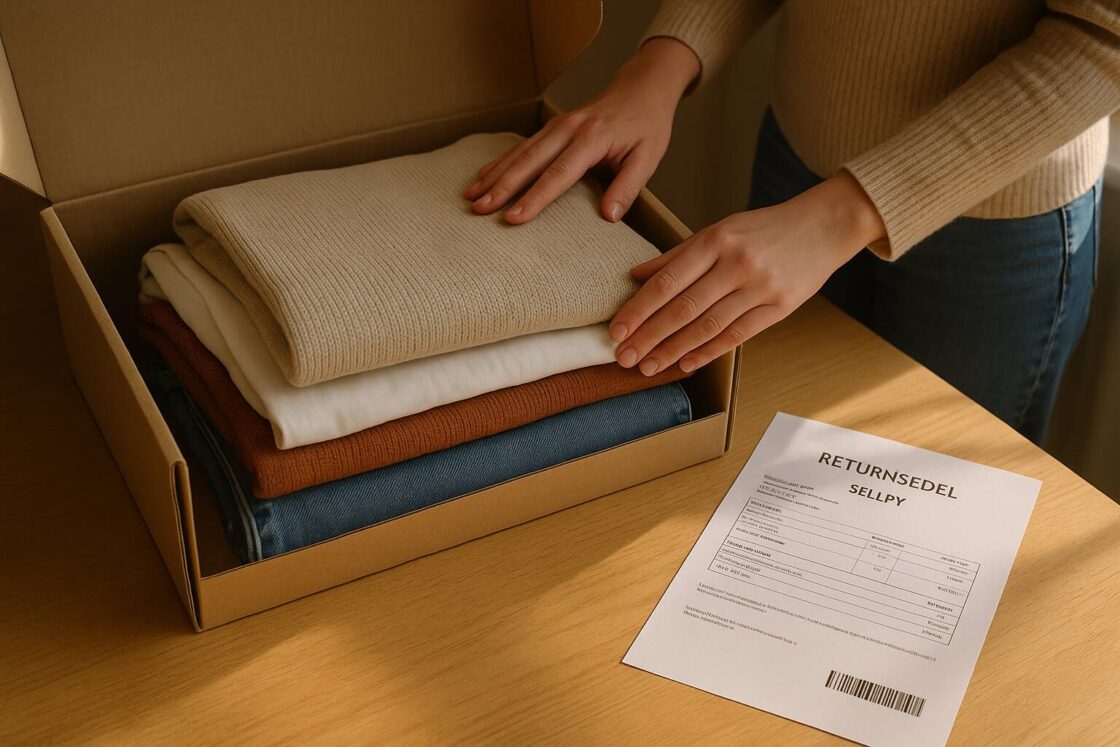 Lär dig hur du enkelt returnerar till Sellpy, avgifter att räkna med, återbetalningsprocessen och tips för en smidig returupplevelse med 30 dagars returrätt.