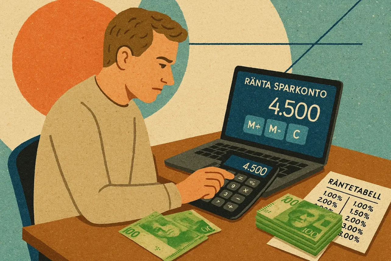 Så räknar du ut ränta på sparkonto – Praktisk kalkylator och tips2025-11-06T15:06:11.764Z